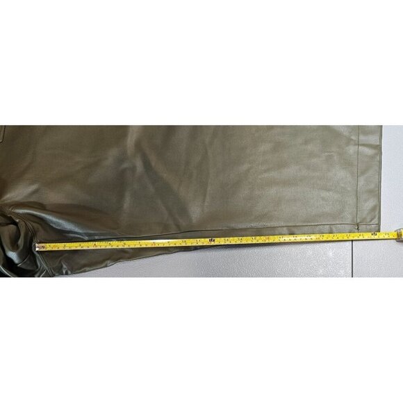 Anthropologie Plus Size 24W Colette Cropped Wide Leg Faux Leather Pants NWT - Picture 11 of 13